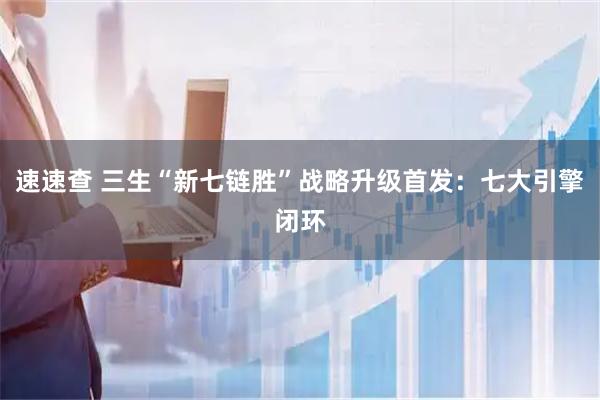 速速查 三生“新七链胜”战略升级首发：七大引擎闭环